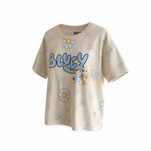 NWT Bluey Daisy Graphic Tee Shirt Women’s 2X Floral Bluey Bingo